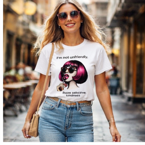 I'm Not unfriendly, I have selective kindness Women's T-Shirt